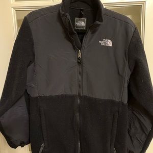 North face black zip up jacket